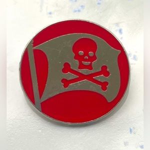Disney 2011 Park Icons Pins - Pirate 🏴‍☠️ Flag - Red Only